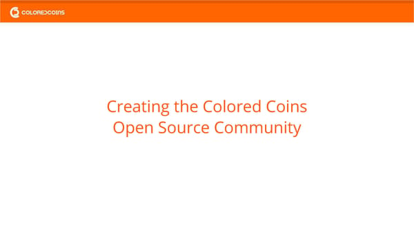 Colored Coins Bitcoin Blockchain - Page 11