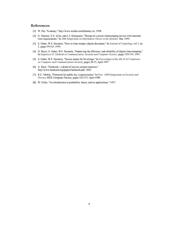 Bitcoin Whitepaper by Satoshi Nakamoto - Page 9